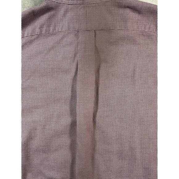 Ralph Lauren Yarmouth Oxford Shirt Mens 18 34/35 Red Micro Check Multicolor Pony - Picture 7 of 9